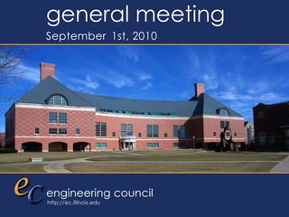 general meeting September1st, 2010 