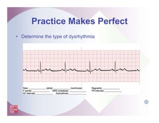 Practice Makes Perfect
• Determine the type of dysrhythmia
I
 