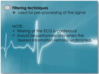 Ecg Signal Processing | PPTX