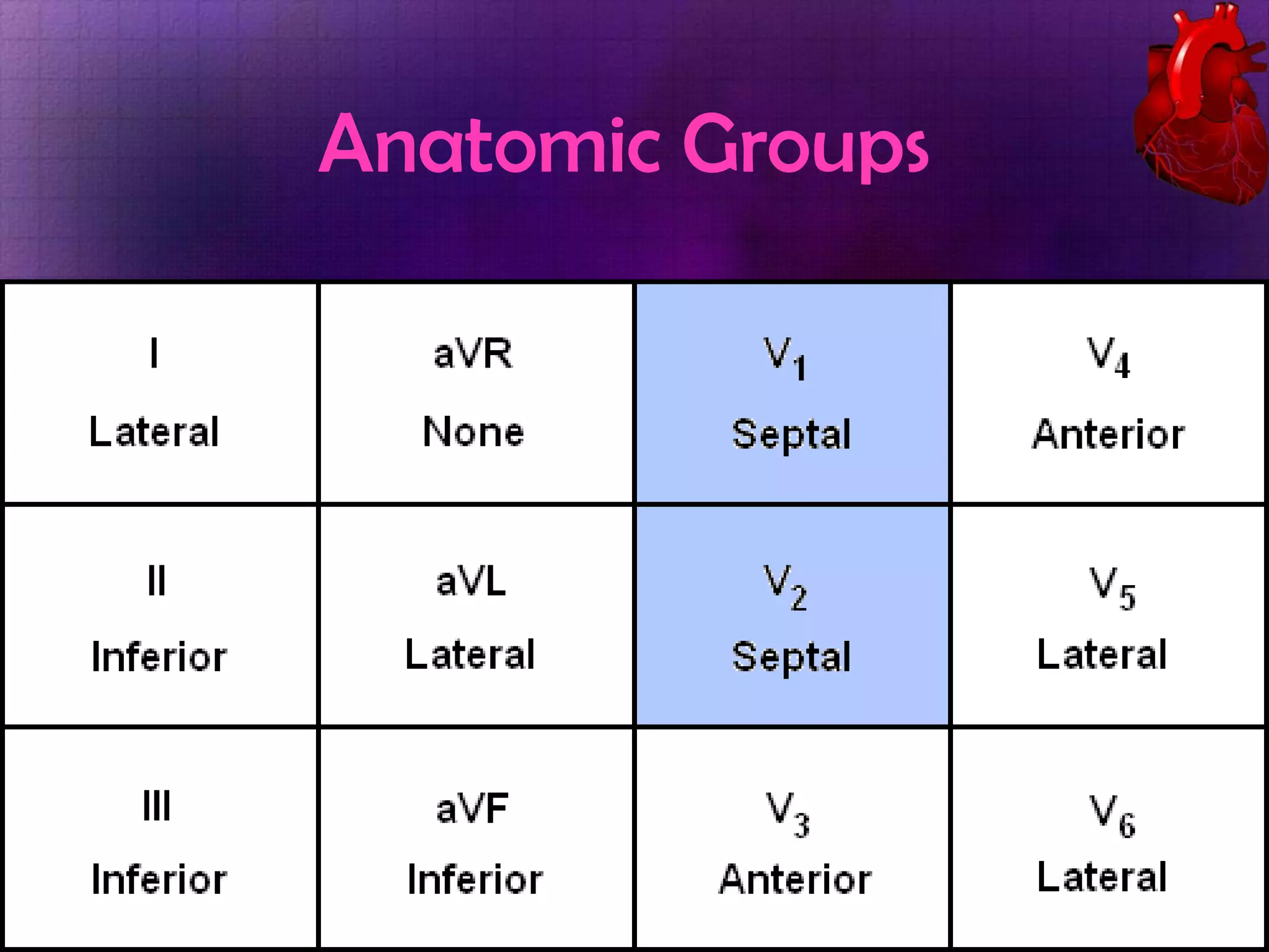 Anatomic Groups

 