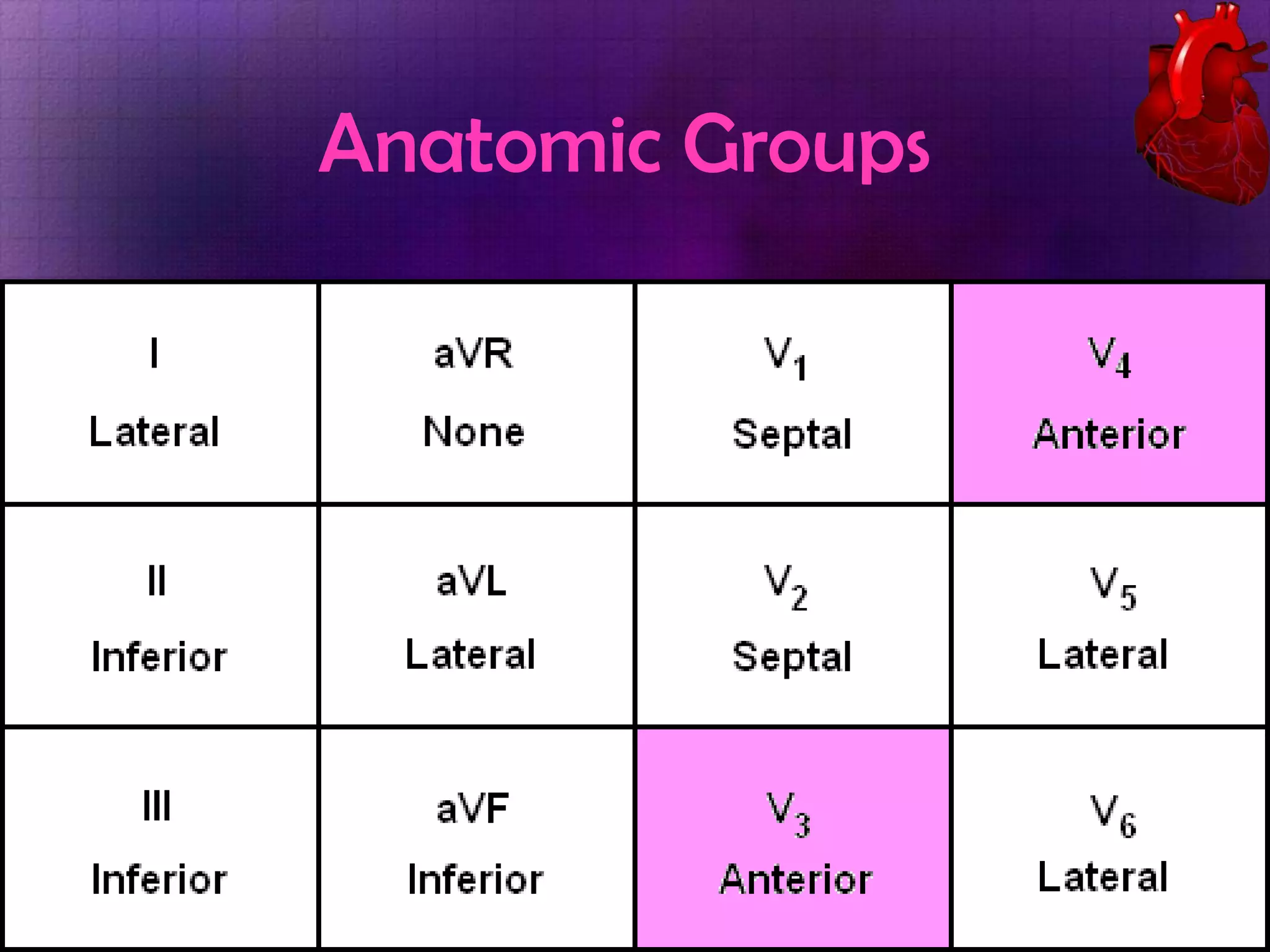 Anatomic Groups

 