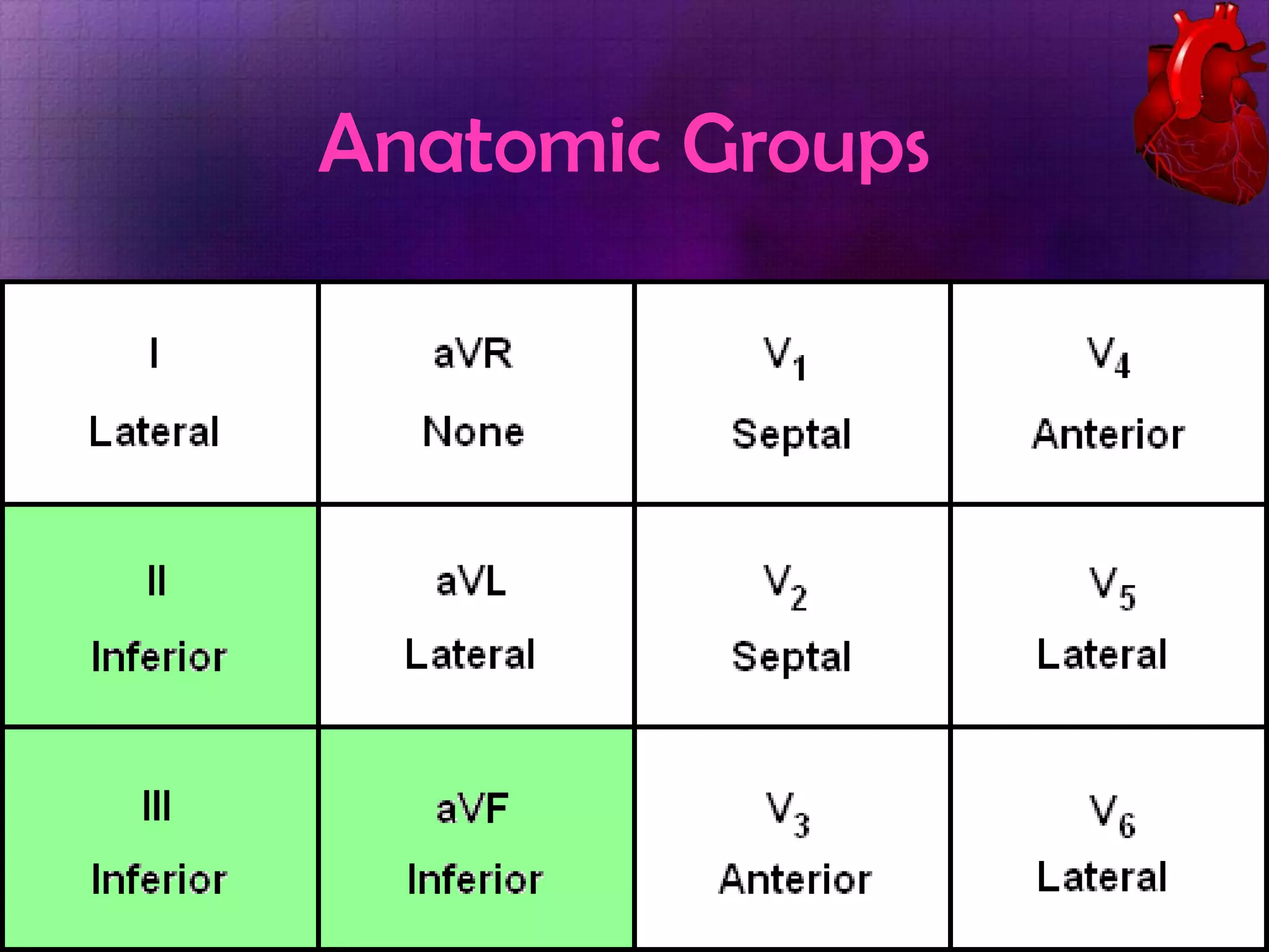 Anatomic Groups

 