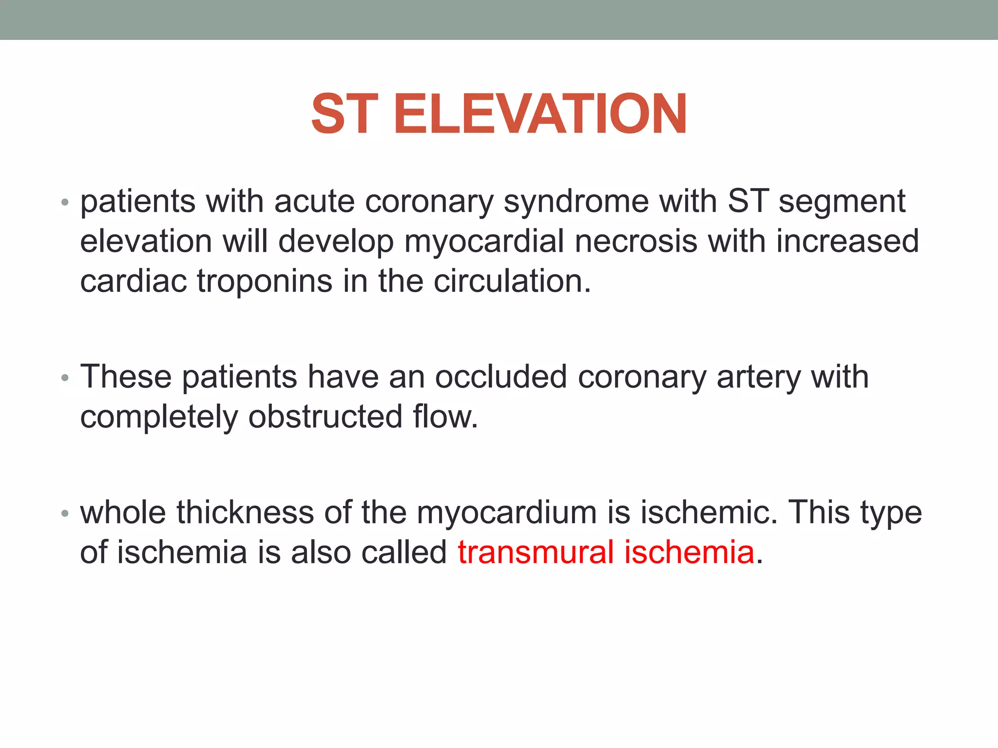 ECG in Acute Myocardial Infarction | PPTX