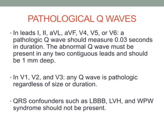 ECG in Acute Myocardial Infarction | PPTX