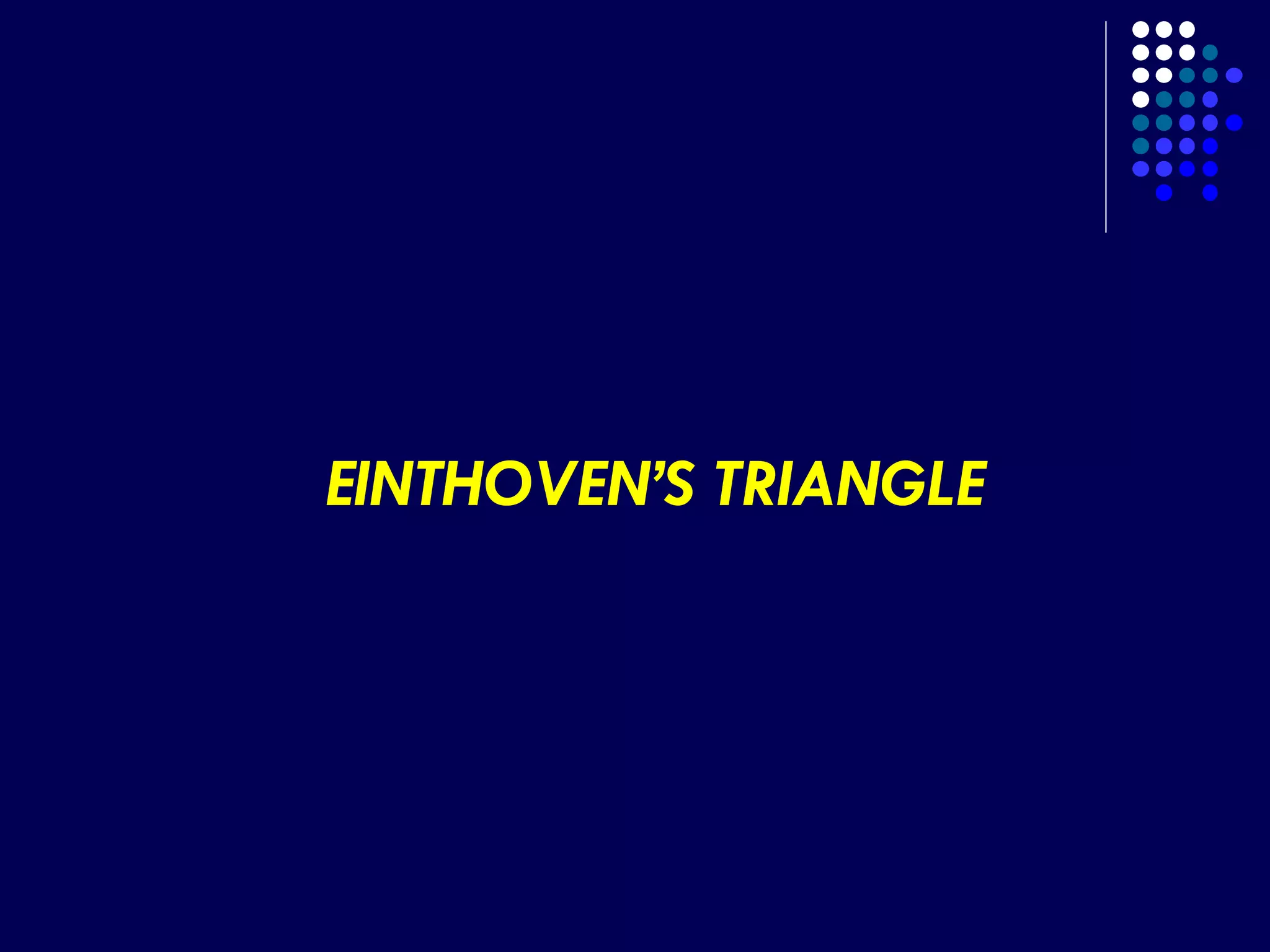 EINTHOVEN’S TRIANGLE
 