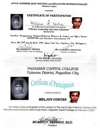 2007 certificate_pcc_in_service_trainings_of_pagadian_capitol_college_samahan_mang_gagawa_smp_labor_union