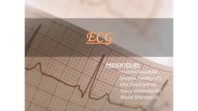 Ecg Powerpoint Introduction Ecg ppt | PPTX
