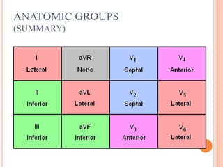 ANATOMIC GROUPS
(SUMMARY)
 