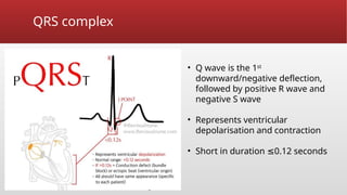 Qrs Complex Deflection ECG basics an introduction to rhythm recognition | PPTX