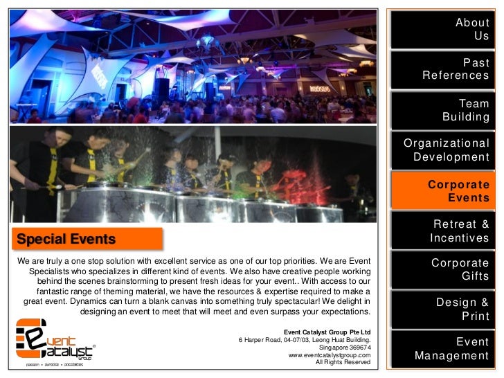 Catalyst Events International profile 2012