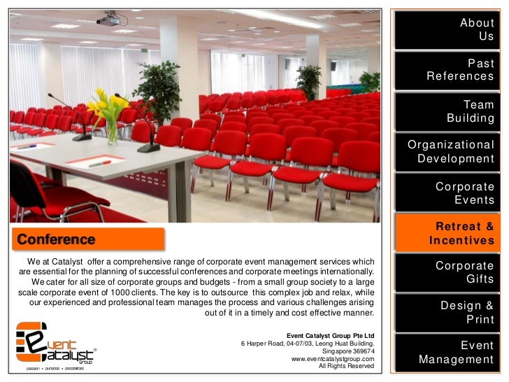 Catalyst Events International profile 2012