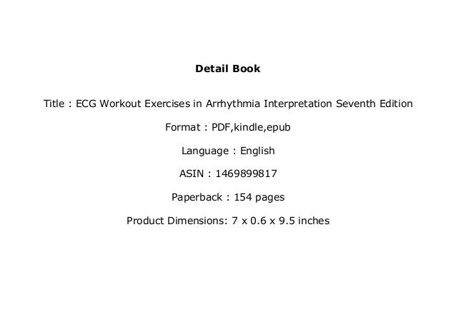 Read_EPUB ECG Workout Exercises in Arrhythmia