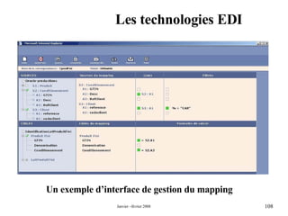 Les technologies EDI Un exemple d’interface de gestion du mapping 