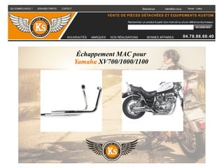 Échappement MAC pour
Yamaha XV700/1000/1100
 