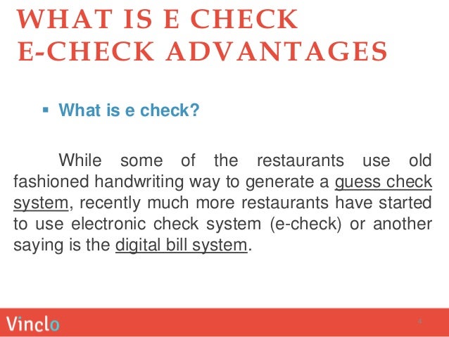 What Does Echeck Mean What Does Echeck Mean