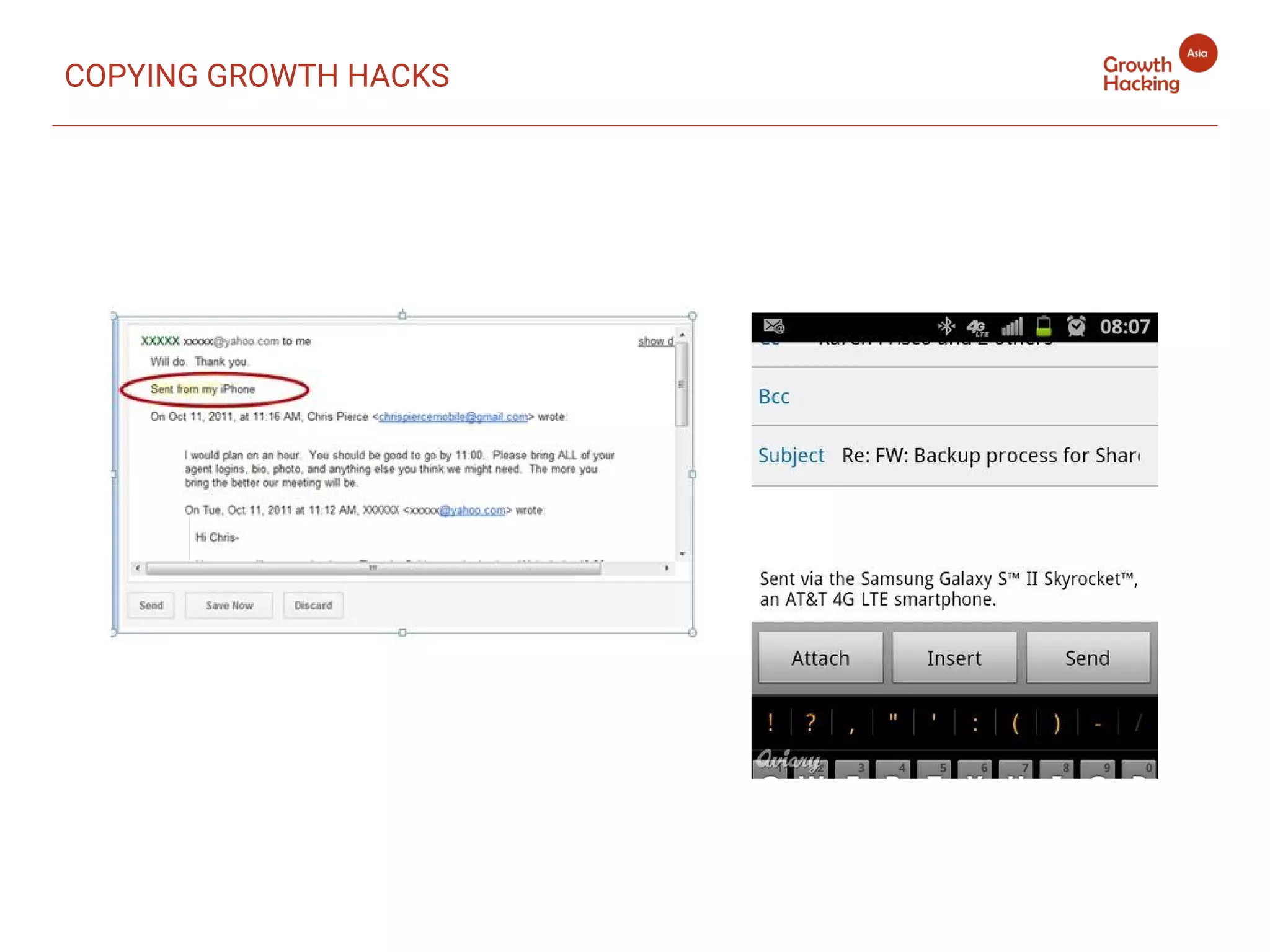 COPYING GROWTH HACKS
 