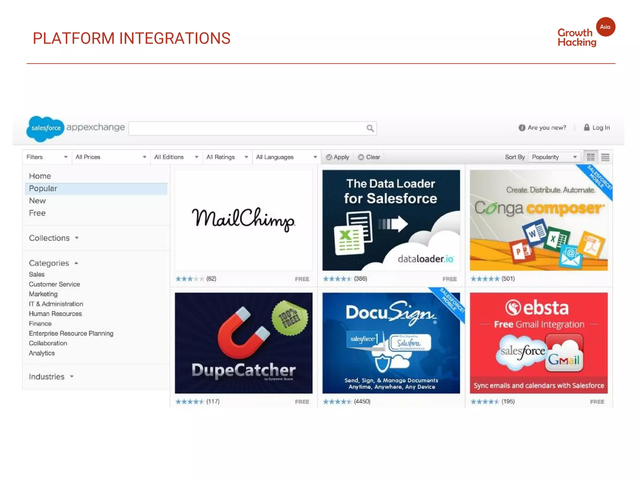 PLATFORM INTEGRATIONS
 