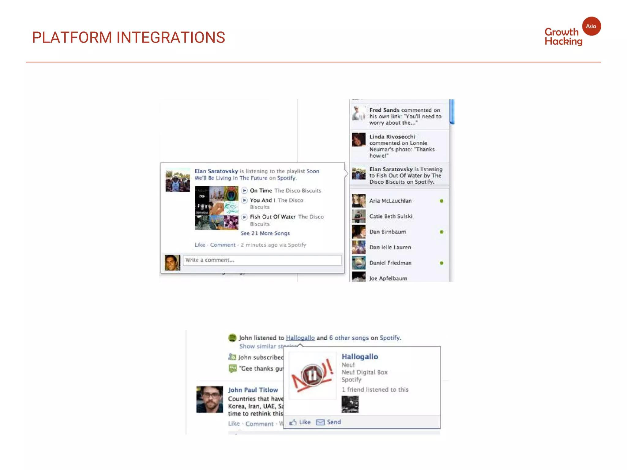 PLATFORM INTEGRATIONS
 