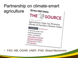 Reform in the making: CGIAR Research Program on Climate Change and Food Security (CCAFS)