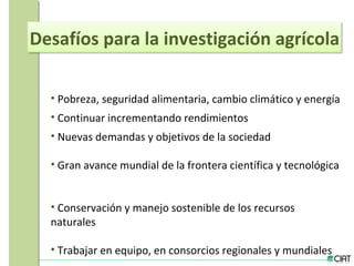 Tendencias institucionales de la investigación agrícola en América Latina y el Caribe