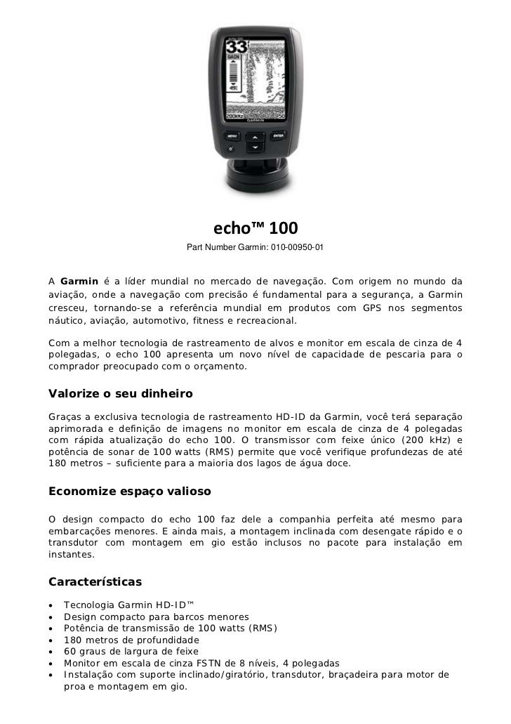 garmin echo 100