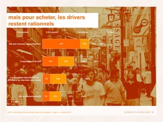30ECHO – les français face aux médias sociaux et l’e-réputation – vague 2 – novembre 2010
mais pour acheter, les drivers
r...
