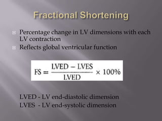 Echo assessment of lv systolic function and swma | PPTX