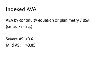 Echocardiographic assessment of aortic stenosis | PPTX