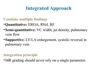 Comprehensive Echocardiographic Evaluation of Mitral Regurgitation ...
