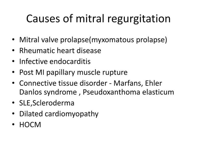 Echocardiographic evaluation of mitral regurgitation | PPTX | Heart and ...