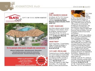 Echo du Bassin Août