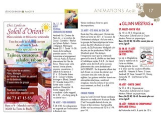 Echo du Bassin Août