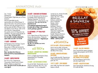 Echo du Bassin Août