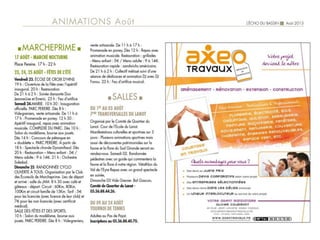 Echo du Bassin Août