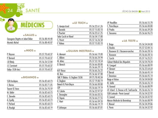 Echo du Bassin Août