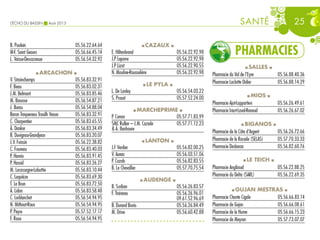 Echo du Bassin Août