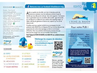 Echo du Bassin Août