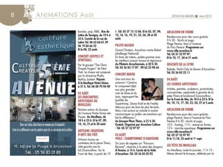 Echo du Bassin Août