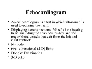 Echocardiography general slides for adults | PPT