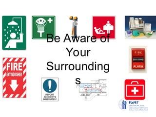 Be Aware of
Your
Surrounding
s
 
