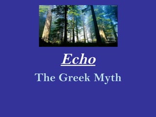 Echo The Greek Myth 