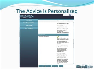 The Advice is Personalized
 