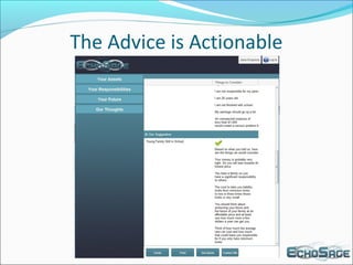 The Advice is Actionable
 