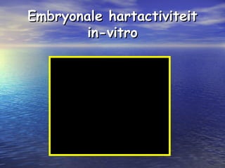 Embryonale hartactiviteitEmbryonale hartactiviteit
in-vitroin-vitro
 