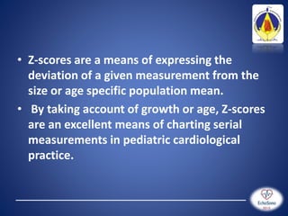 pediatric echo measurements technique z score | PPTX