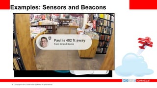 10 Copyright © 2014, Oracle and/or its affiliates. All rights reserved.
Examples: Sensors and Beacons
 