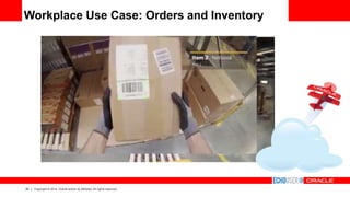 20 Copyright © 2014, Oracle and/or its affiliates. All rights reserved.
Workplace Use Case: Orders and Inventory
 