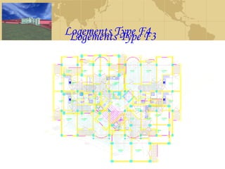 CHAMBRE
P=13.84m
S=11.76m2
2
2
CHAMBRE
2
SEJOUR
S=19.90m
P=19.23m
w.c
Salle
de
bains
2
S=13.40m
P=14.90m
CHAMBRE
S=11.57m
P=13.64m
CHAMBRE2
S=11.76m
P=13.84m
HALL
CUISINE
P=12.18m
S=9.12m
+7.14 w.c
E.P
2
CHAMBRE
HALL
P=13.64m
S=11.57m2
E.P
CUISINE2
S=9.12m
P=12.18m
Salle
de
bains
P=14.90m
S=13.40m
CHAMBRESEJOUR
P=19.23m
S=19.90m2
Logements Type F4
w.c
Salle de bains
CHAMBRE
P=15.55m
S=14.30m2
CUISINE2
S=13.01m
P=14.60m
2
S=11.51m
P=13.75m
CUISINE
CHAMBRE
P=16.50m
S=12.16m2
w.c
0.80x1.875
G.V
Salle de bains
SEJOUR
P=16.38m
S=15.50m2
P=13.22m
S=10.90m2
SEJOUR
S=16.81m
P=17.45m
P=13.75m
S=11.51m2
CUISINE
P=16.50m
S=12.16m2
CHAMBRE CHAMBRE
P=14.25m
S=12.31m2
CHAMBRE
P=14.38m
S=12.64m2
2
P=14.25m
S=12.31m2
SEJOUR
P=17.45m
S=16.81m2
+10.20
2
P=15.55m
S=14.30m2
CHAMBRE
CUISINE
P=14.60m
S=13.01m2
Salle de bains
w.c
w.c
0.80x1.875
G.V
Salle de bains
CHAMBRE
P=13.22m
S=10.90m2
CHAMBRE
CHAMBRE
SEJOUR
P=16.38m
S=15.50m
Logements Type F3
 