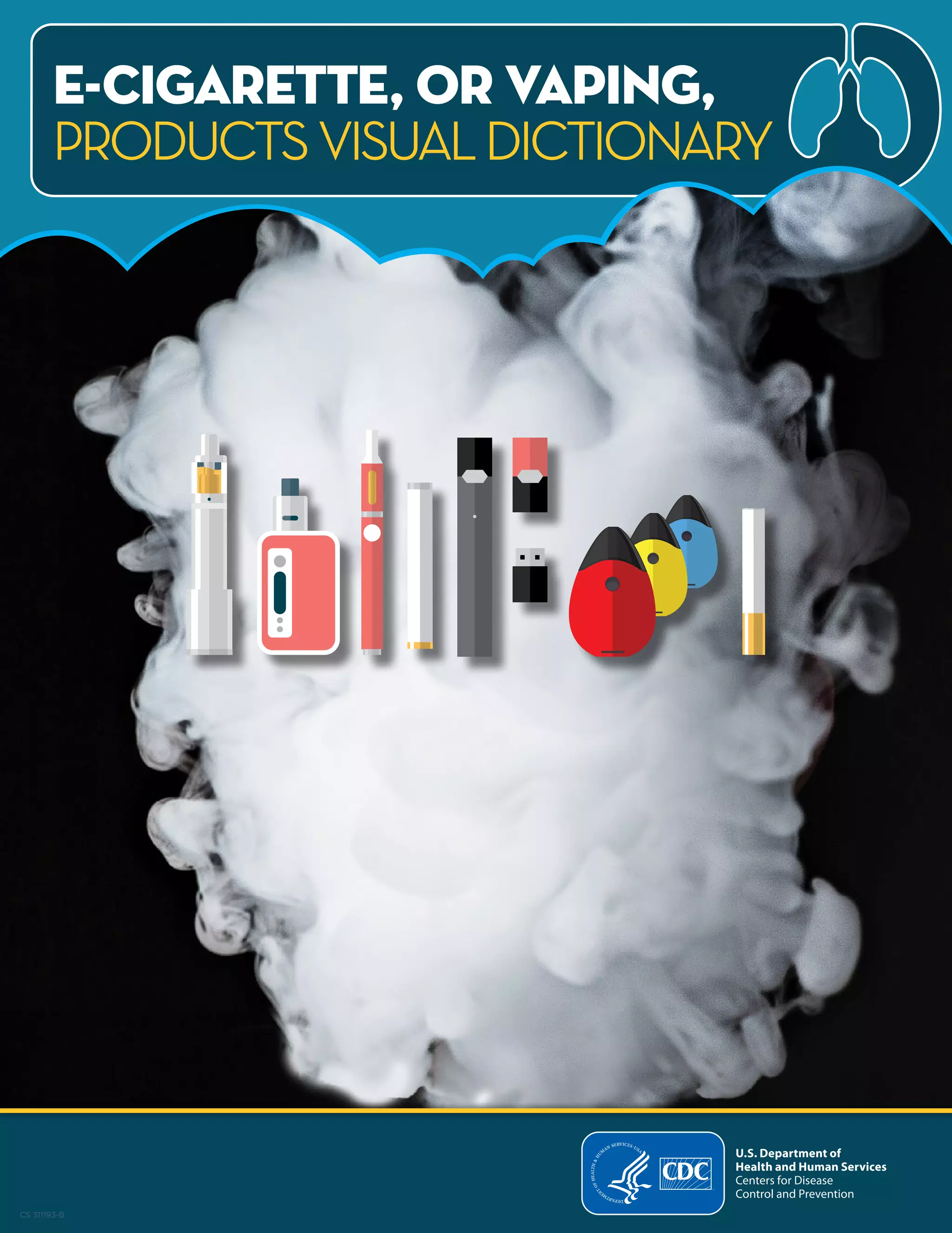 Ecigarette or vaping products visual dictionary