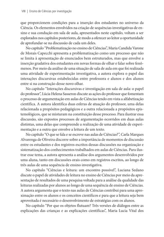 Ensinar Ciências por investigação anna maria pessoa de carvalho | PDF